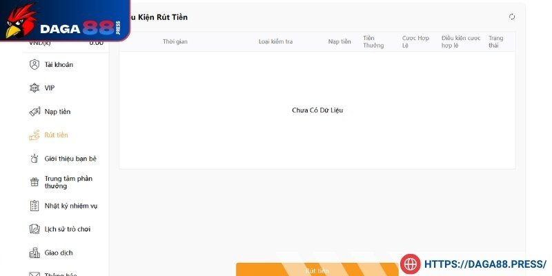 Khám phá về phương thức rút tiền DAGA88